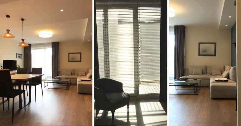 Décoration d'un appartement, rideaux sur-mesure, mobilier de chez Bo Concept, Habitat et AM PM - Julie Béringué Architecte d'intérieur à Toulouse